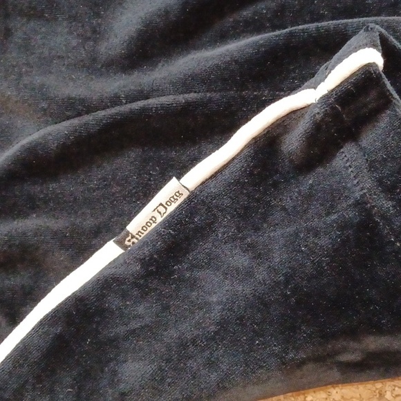 Snoop Dogg Vintage Oversize Black Velour Track Jacket With White Piping Men's L - Picture 7 of 10